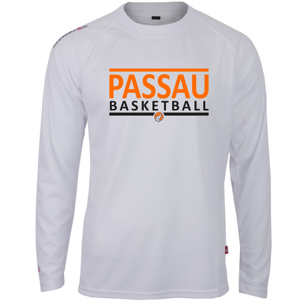 Passau City Basketball Longsleeve weiß
