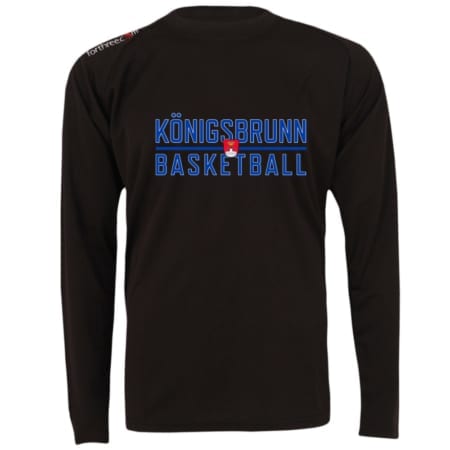 Königsbrunn Basketball Longsleeve schwarz