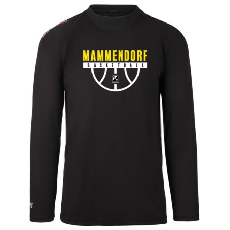 MAMMENDORF BASKETBALL Round Longsleeve schwarz