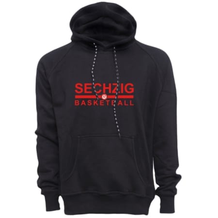 Sechzig Basketball Kapuzensweater schwarz