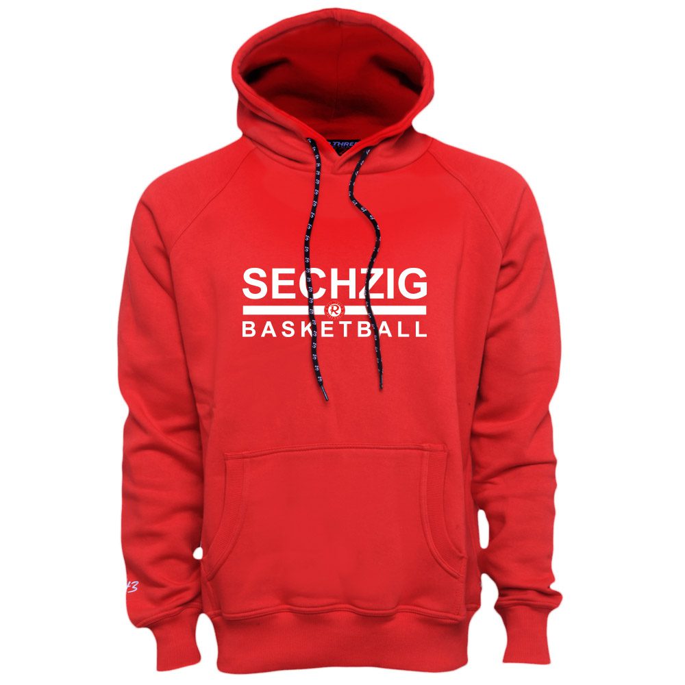 Sechzig Basketball Kapuzensweater rot