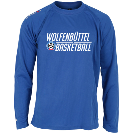 Wolfenbüttel Basketball Longsleeve royalblau