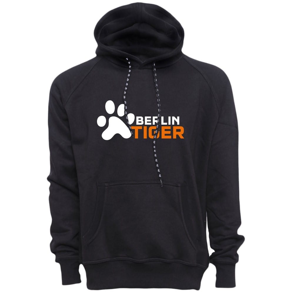 Berlin Tiger Kapuzensweater schwarz