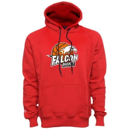Falcon Basket Kapuzensweater rot