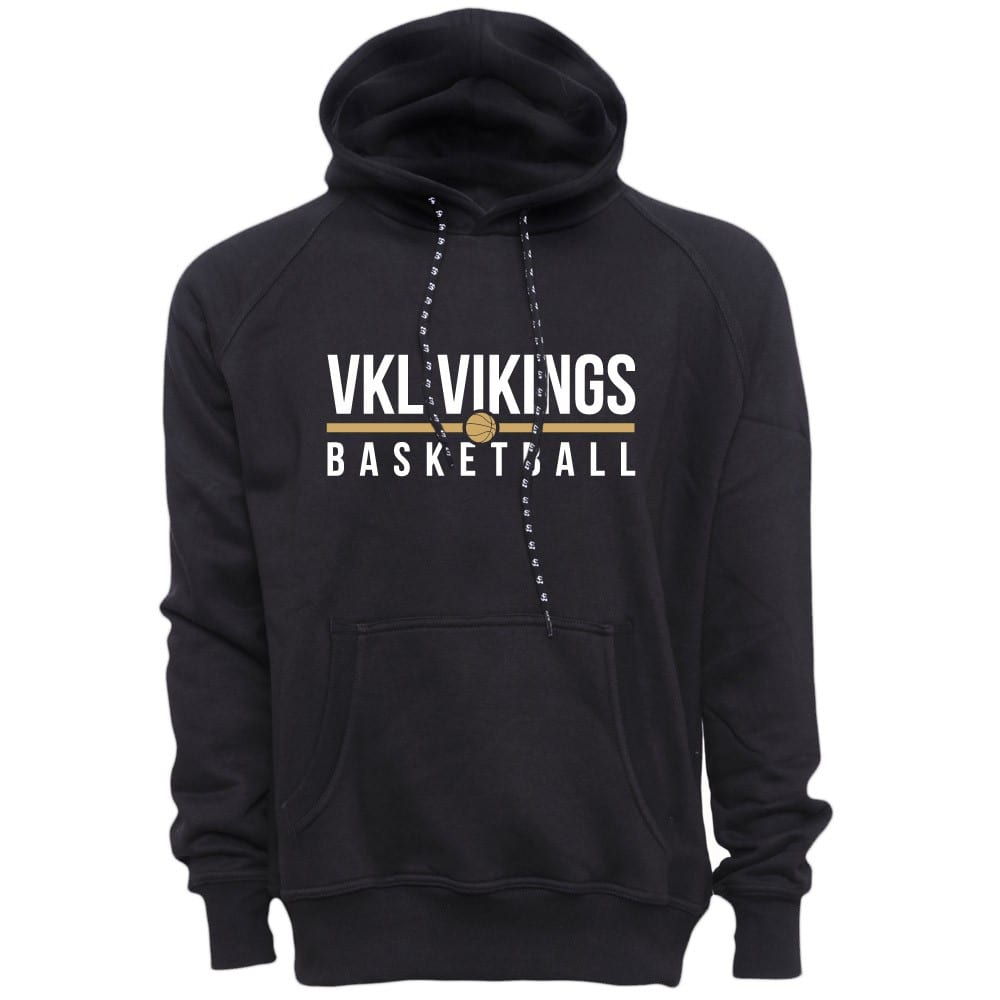 Vikings City Basketball Kapuzensweater schwarz