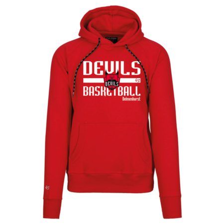 Devils Basketball Delmenhorst Kapuzensweater rot