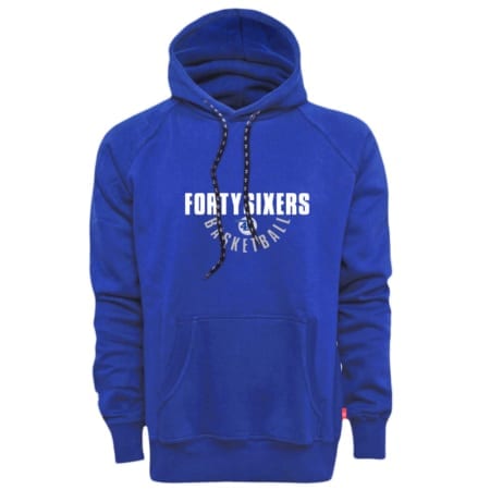 FORTYSIXERS Basketball Kapuzensweater royalblau