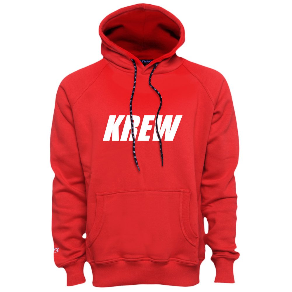 KREW Kapuzensweater rot