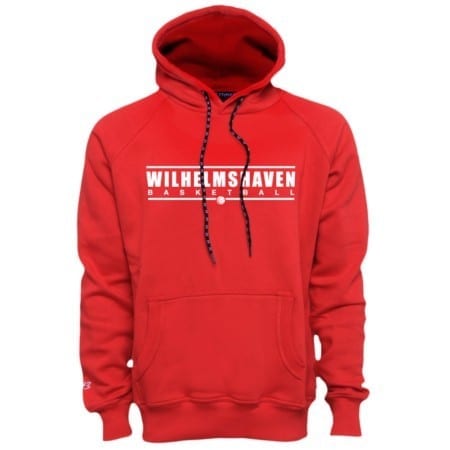 Wilhelmshaven Basketball Kapuzensweater rot