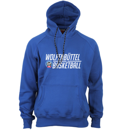 Wolfenbüttel Basketball Kapuzensweater royalblau