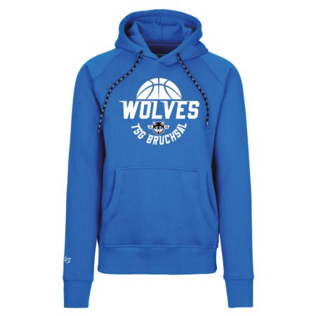 Wolves Bruchsal City Basketball Kapuzensweater royalblau