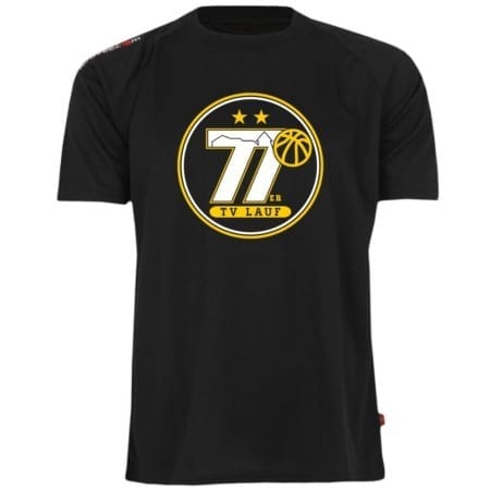 77er TV Lauf Shooting Shirt schwarz