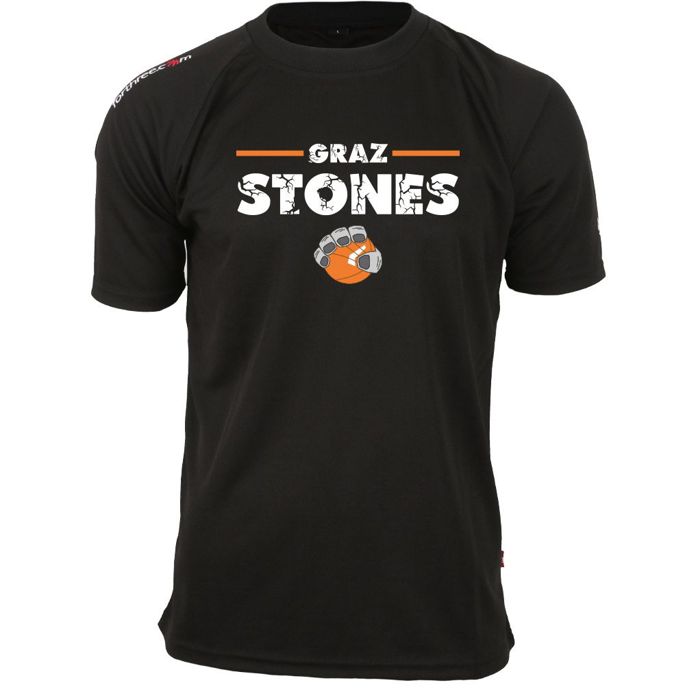 Graz Stones Shooting Shirt schwarz