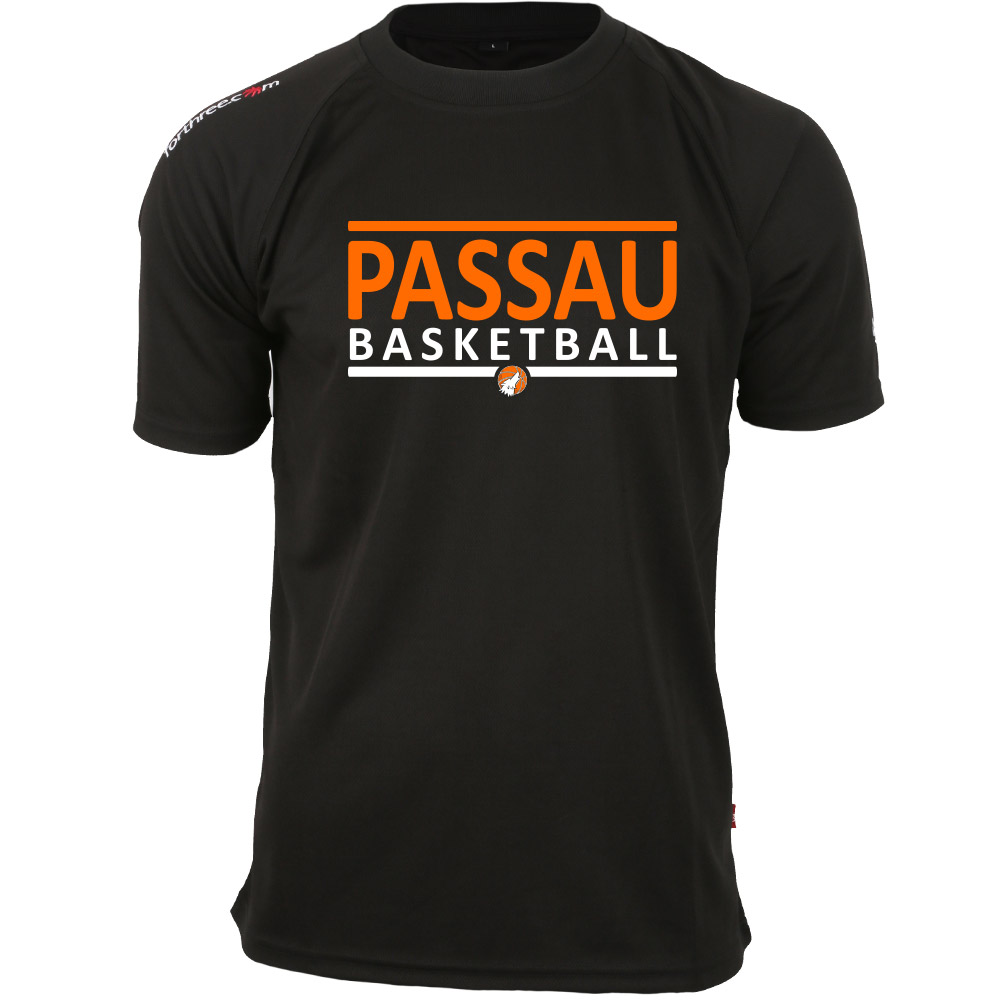 Passau City Basketball Shooting Shirt schwarz
