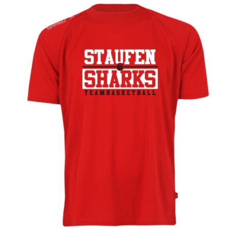 Staufen Sharks Teambasketball Shooting Shirt rot