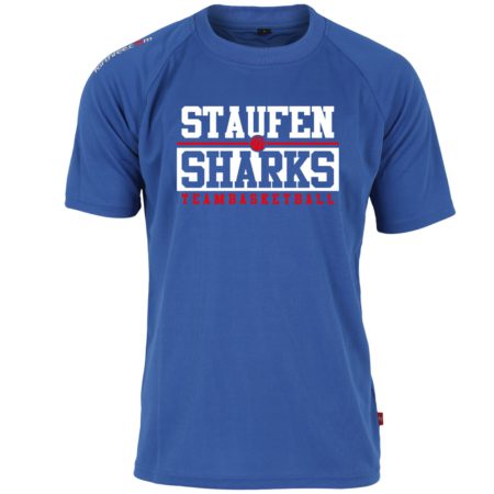 Staufen Sharks Teambasketball Shooting Shirt blau