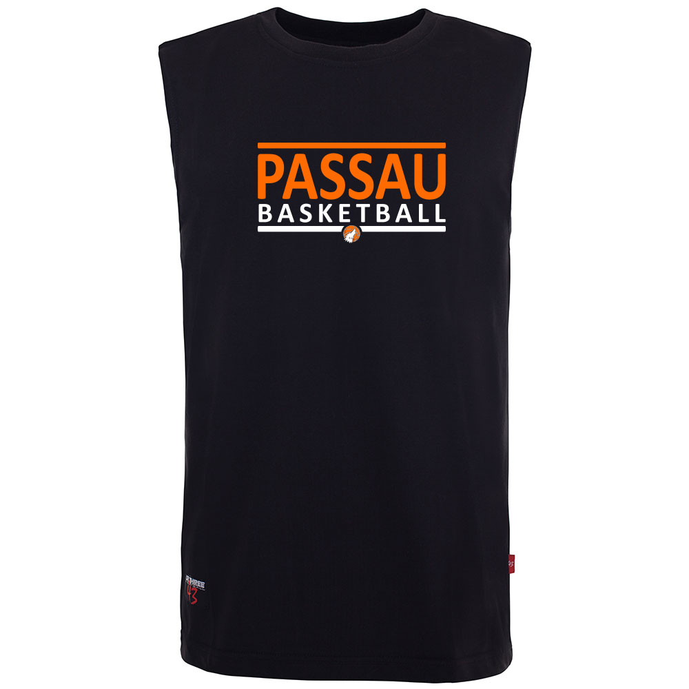 Passau City Basketball Sleeveless Shirt schwarz