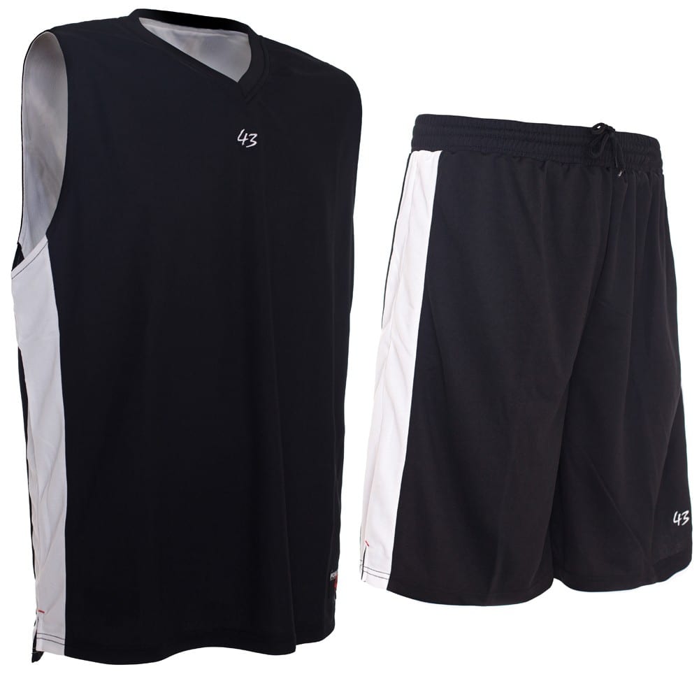 Basketballset LineUp Trikot+Hose schwarz/weiß