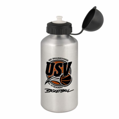 USV Basketball Tag Trinkflasche silber