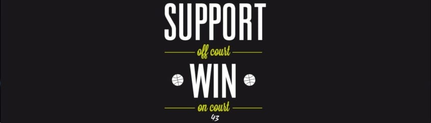 Support off court - Win on court - 43