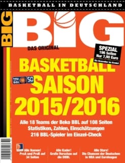 BIG – Basketball in Deutschland – Saison-Sonderheft 2015/2016