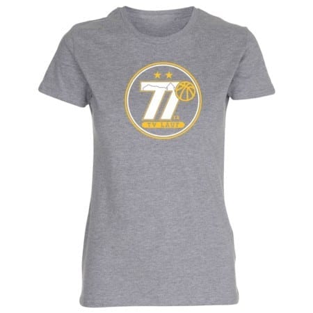 77er TV Lauf Girls Shirt grau