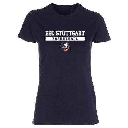 BBC Stuttgart City Basketball Wolves Lady Fitted Shirt navy