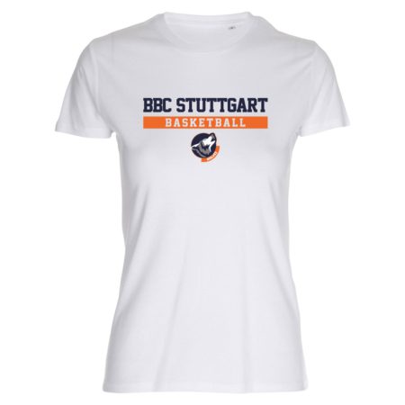BBC Stuttgart City Basketball Wolves Lady Fitted Shirt weiß