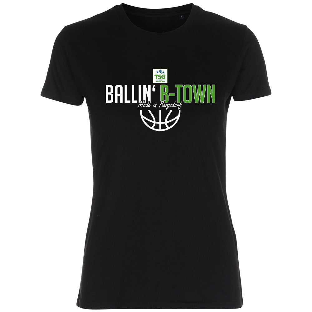 Ballin B-Town Lady Fitted Shirt schwarz