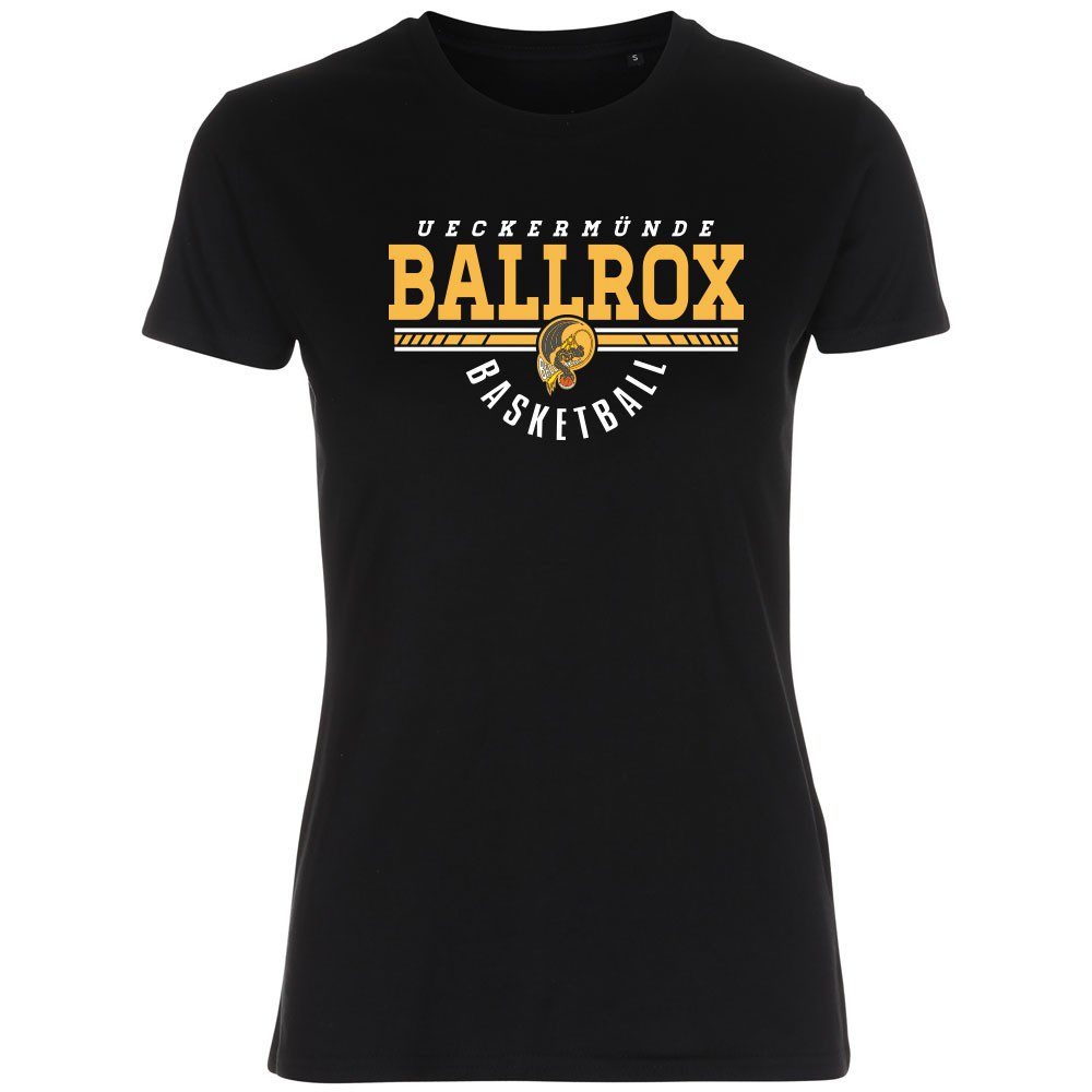 Ballrox City Basketball Lady Fitted Shirt schwarz