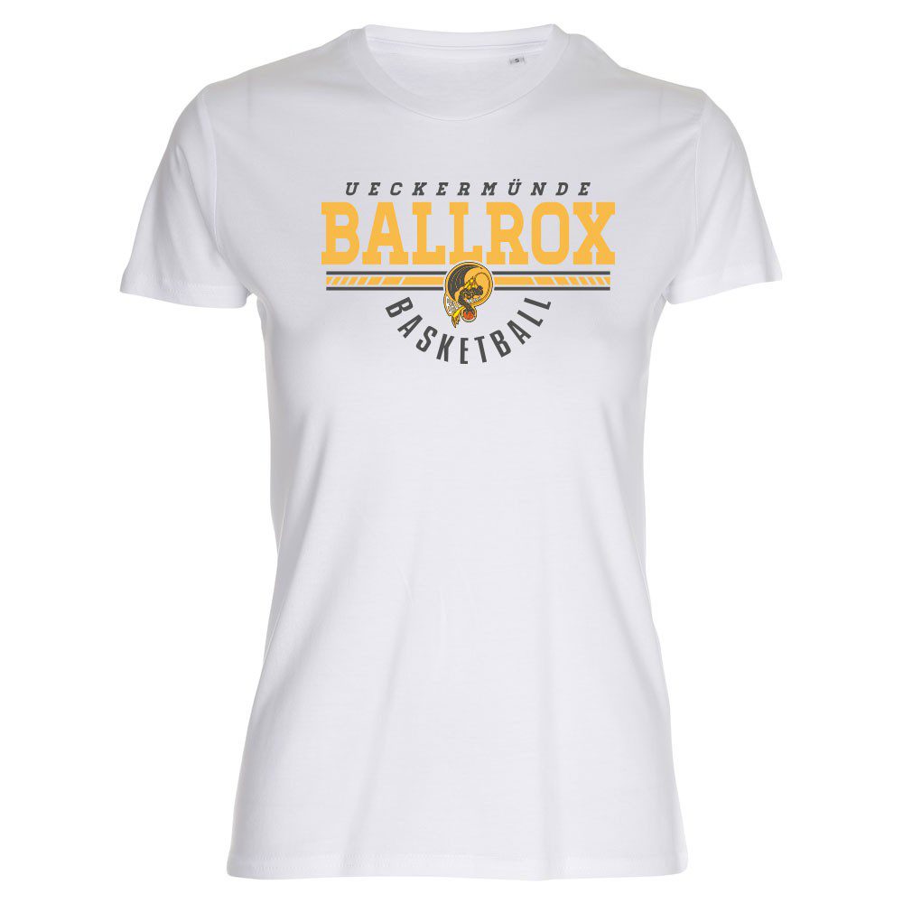 Ballrox City Basketball Lady Fitted Shirt weiß