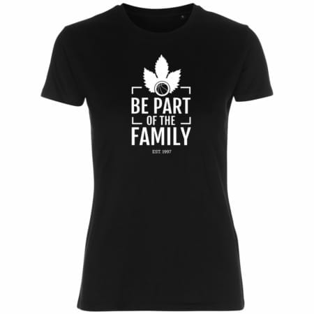 [Be Part] of the Family Lady Fitted Shirt schwarz