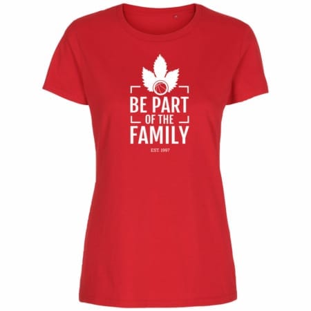 [Be Part] of the Family Lady Fitted Shirt rot