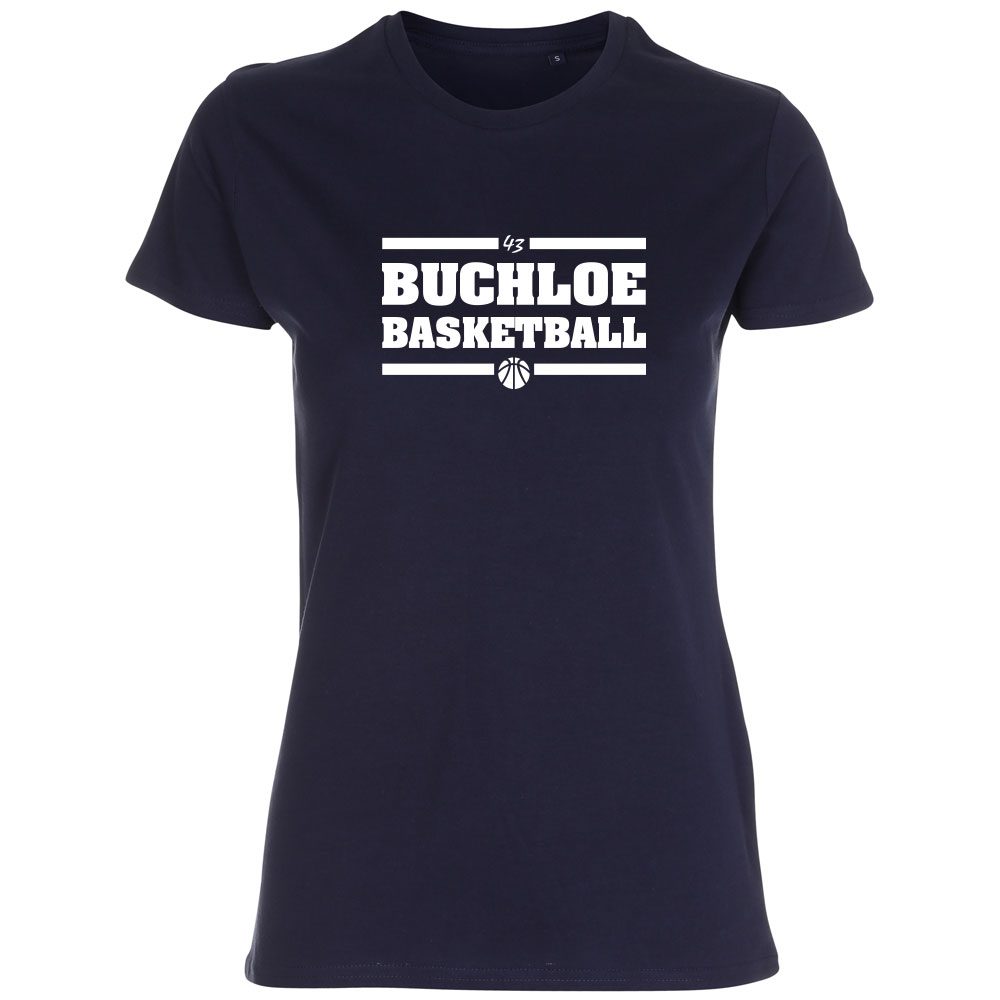 VfL Buchloe Basketball Lady Fitted Shirt navy