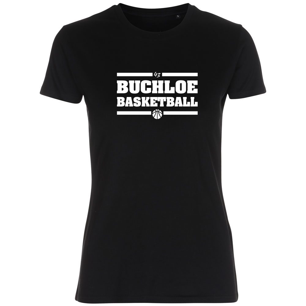 VfL Buchloe Basketball Lady Fitted Shirt schwarz
