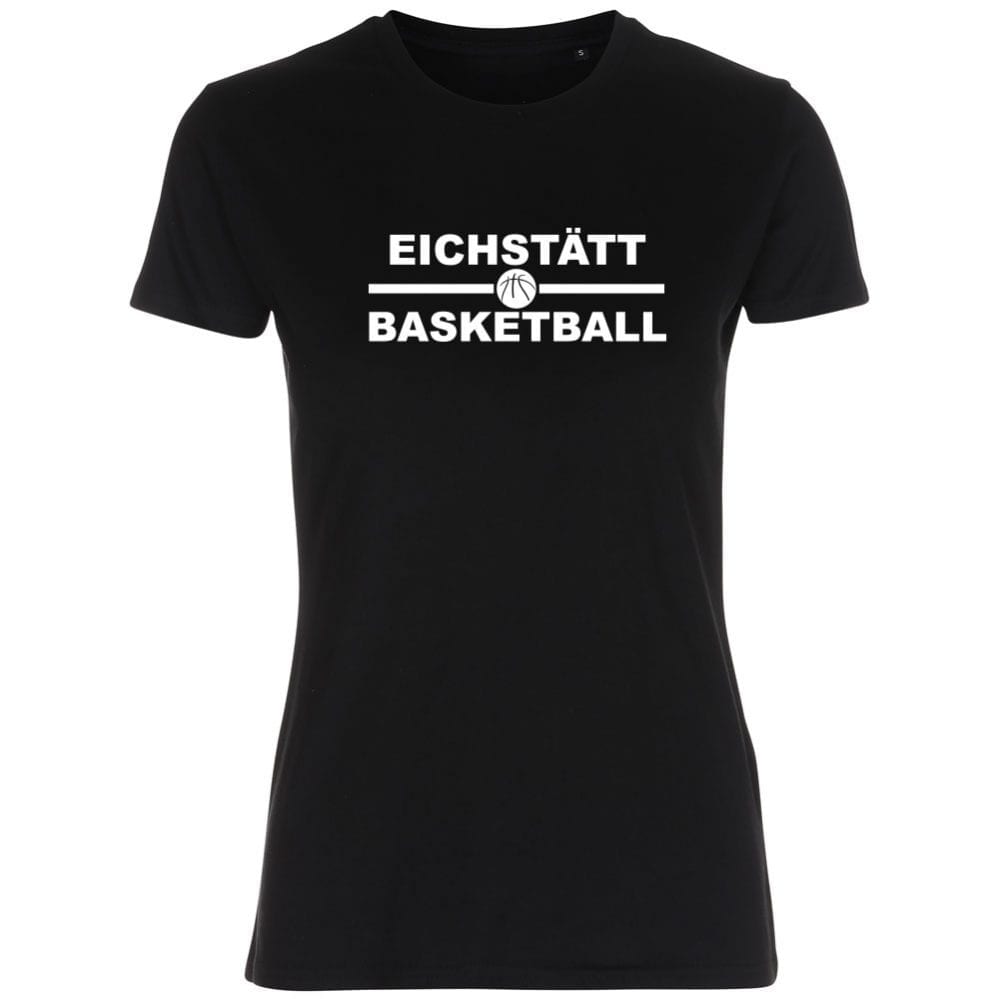 Eichstätt Basketball Lady Fitted Shirt schwarz