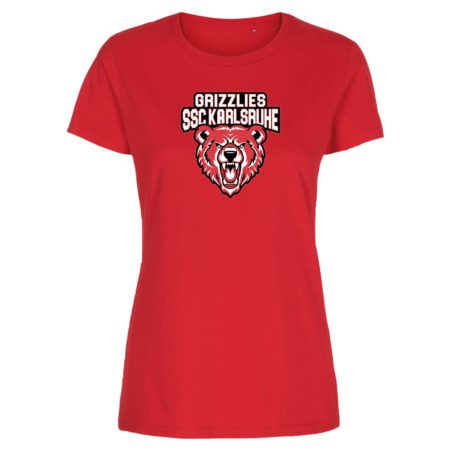 Grizzlies SSC Karlsruhe Lady Fitted Shirt rot