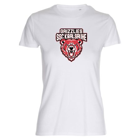 Grizzlies SSC Karlsruhe Lady Fitted Shirt weiß
