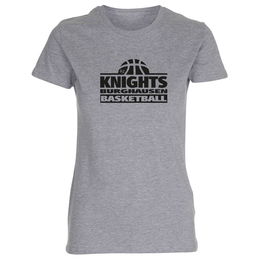 Knights Burghausen Basketball Lady Fitted Shirt grau