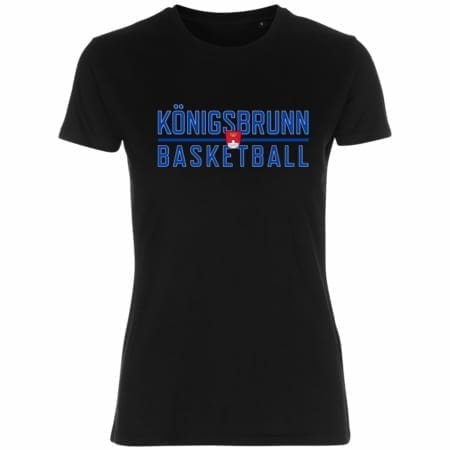 Königsbrunn Basketball Lady Fitted Shirt schwarz