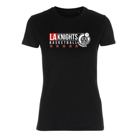 LA KNIGHTS Lady Fitted Shirt schwarz