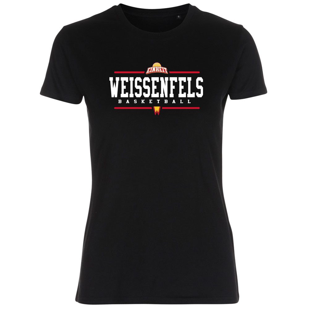 Weissenfels Basketball Lady Fitted Shirt schwarz