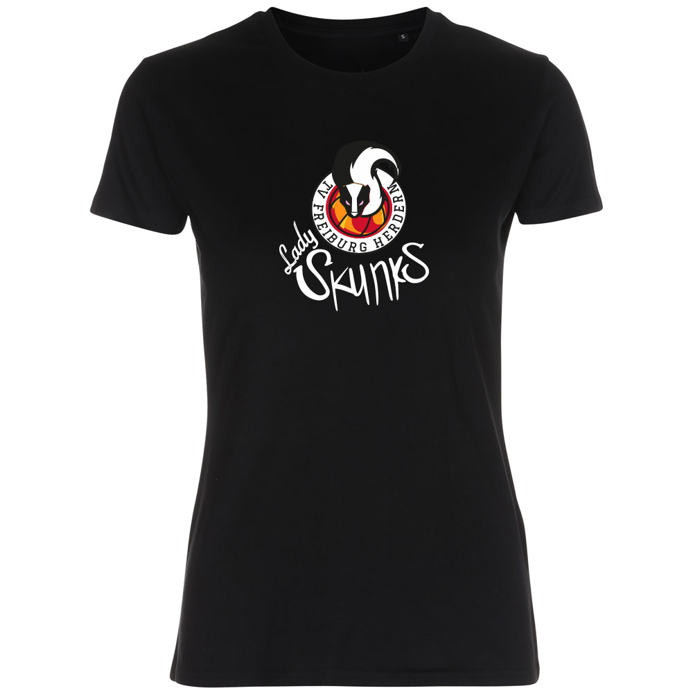 Lady Skunks Girls Fitted Shirt schwarz