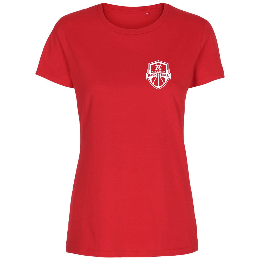 MTV Aurich Basketball Lady Fitted Shirt rot