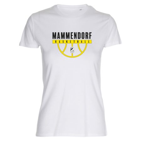MAMMENDORF BASKETBALL Round Lady Fitted Shirt weiß
