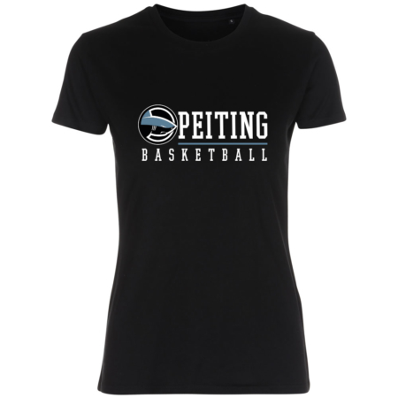 PEITING BASKETBALL Lady Fitted Shirt schwarz
