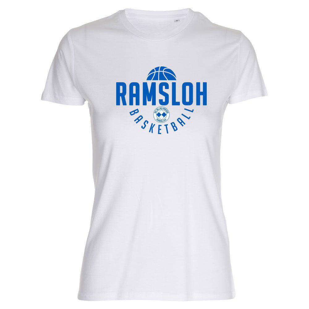 Ramsloh City Basketball Lady Fitted Shirt weiß