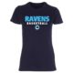 Ravens Basketball Lady Fitted Shirt navy
