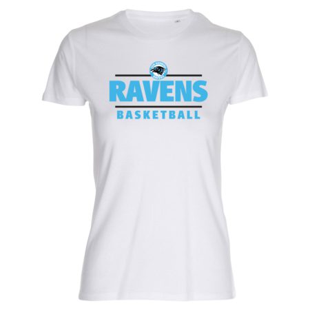 Ravens City basketball Lady Fitted Shirt weiß