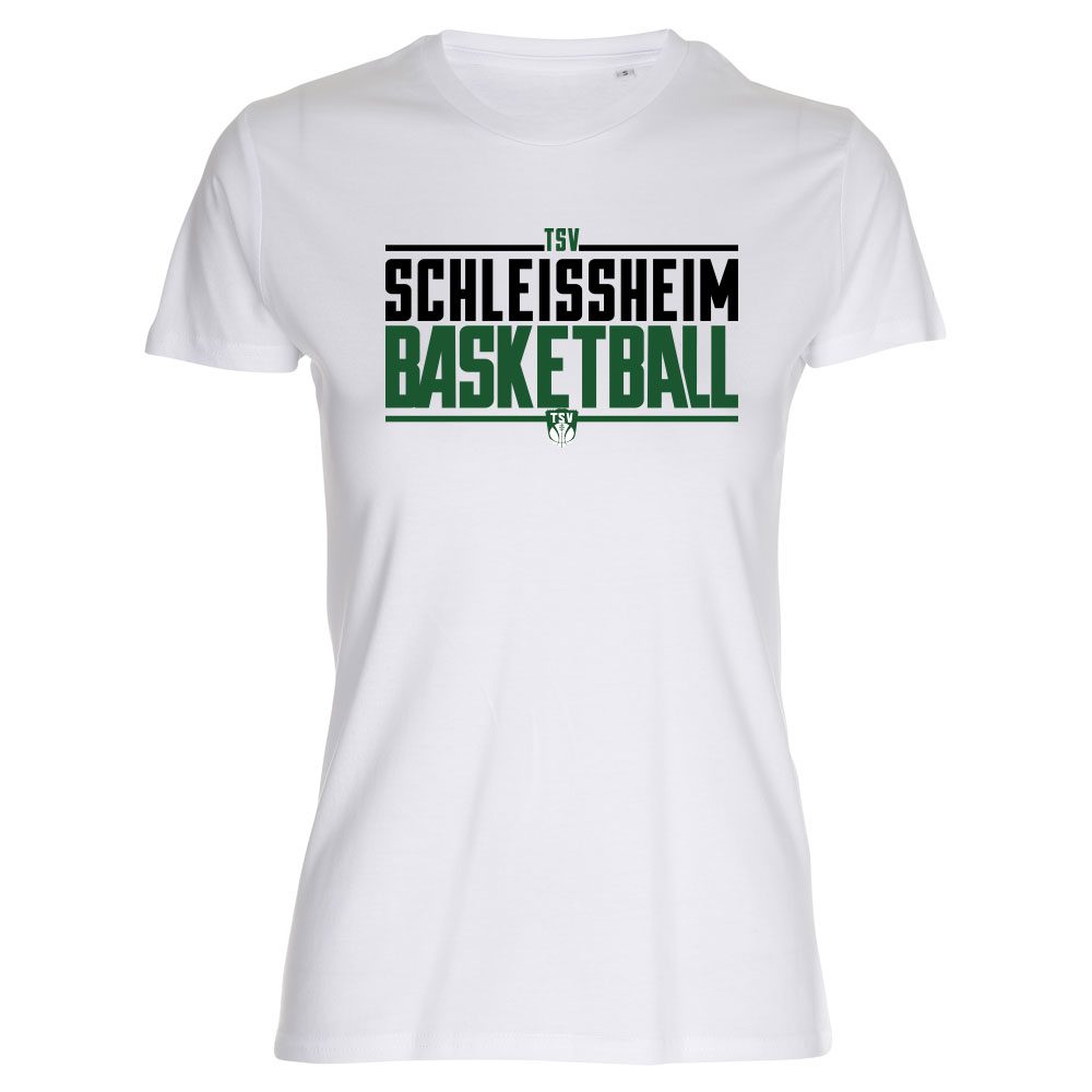Schleissheim City Basketball Lady Fitted Shirt weiß
